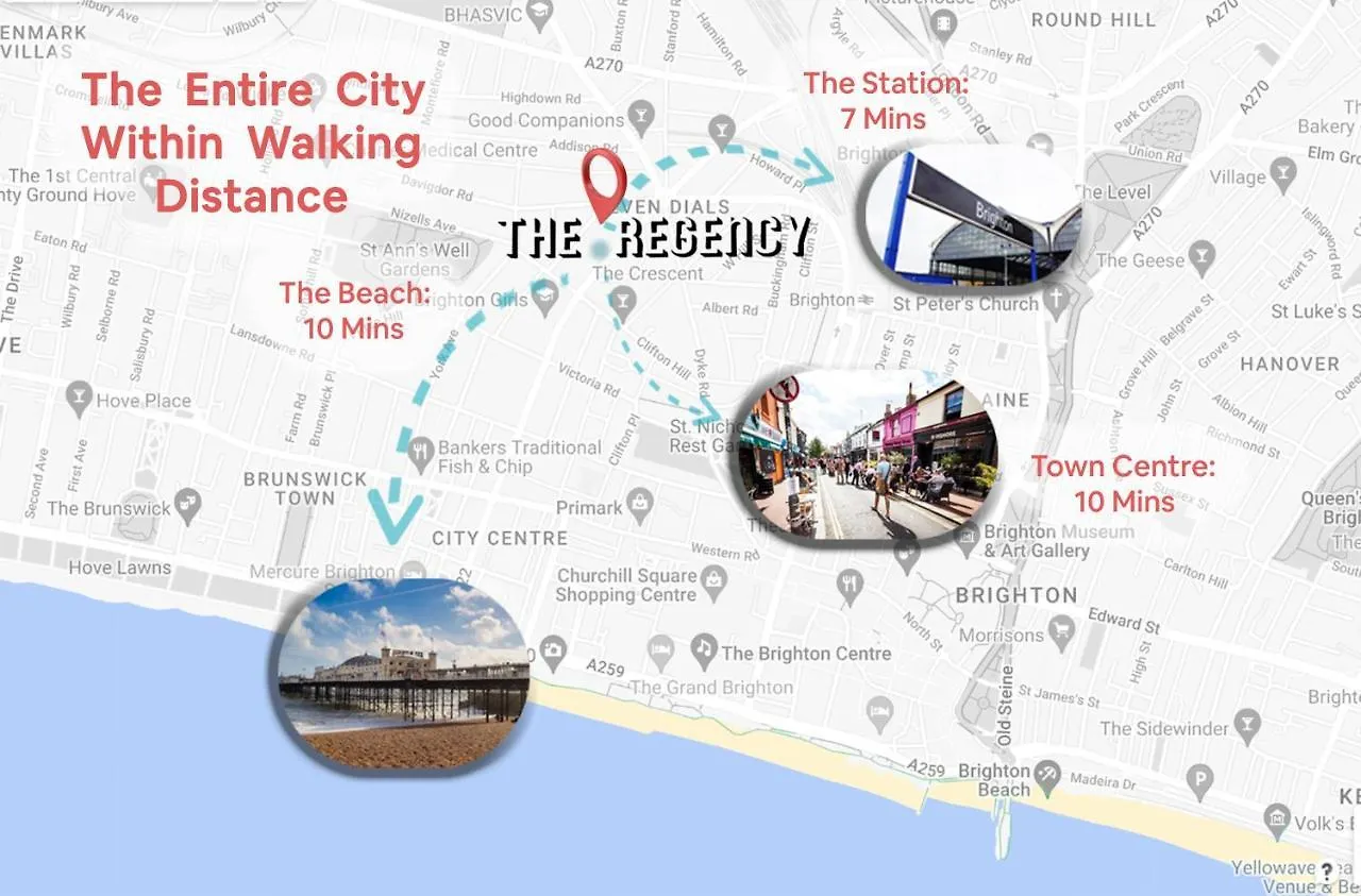 The Regency Central Modern Apartment Brighton United Kingdom